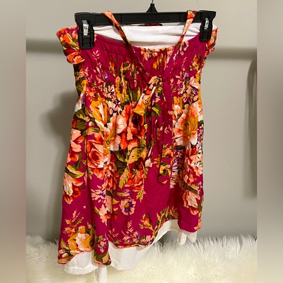 Pink Floral - S size - spring dress - Picture 2 of 4